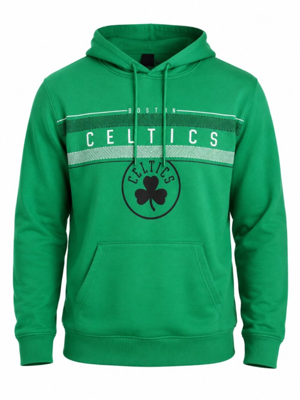 Boston Celtics Green NBA Shamrock Pullover Hoodie Men's L